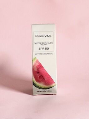 Page Vine Watermelon Glow SPF 50 Sunscreen